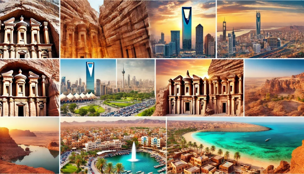 different cities of Saudi Arabia